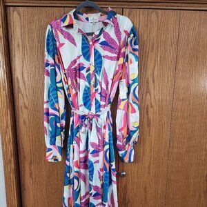 Red Dress Palms Away